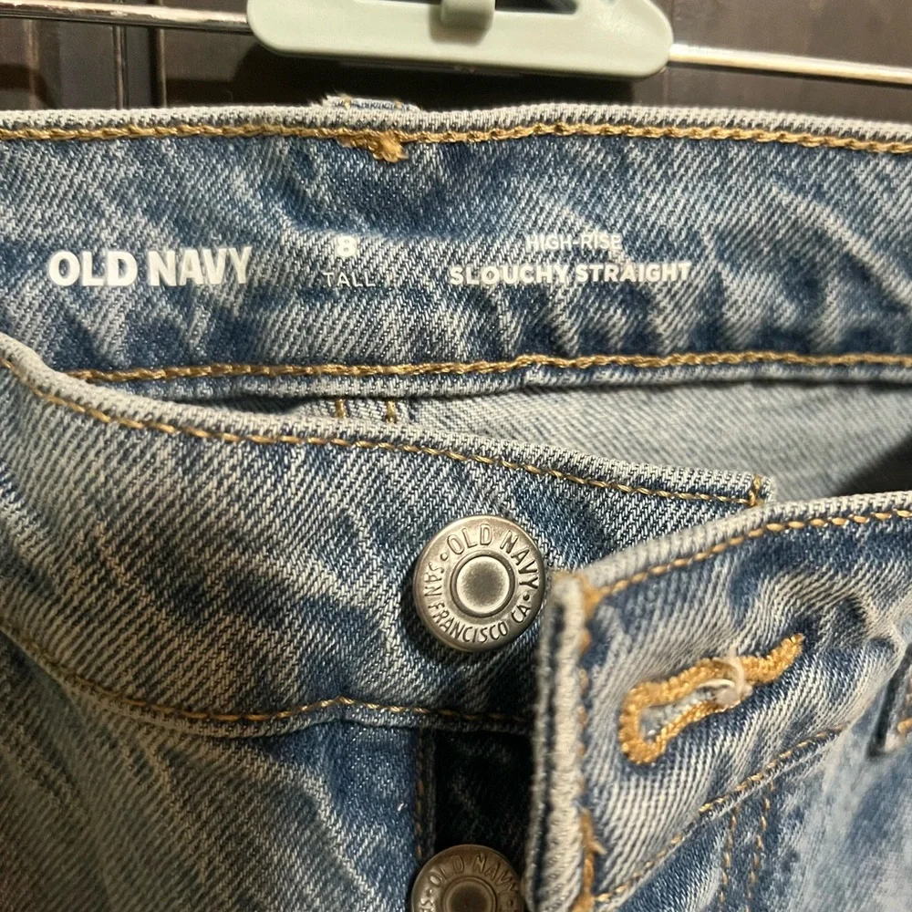 Old Navy Slouchy Straight Jean Tall - Picture 5 of 7